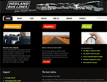 Tablet Screenshot of hedlandbuslines.com.au